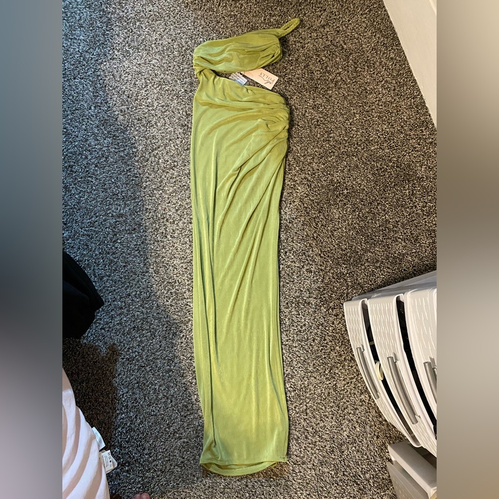 Oh Polly One Shoulder Maxi Dress